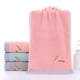 thumbnail image 3 of Toalla de mano con hojas bordadas – algodón suave ultra absorbente, resistente sin descolorido, sin pelusa, letras decorativas, uso doméstico en baño, 1 pack, 3 of 6