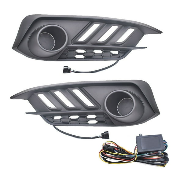 2-Pack LED Fog Light Daytime Running Light with Turn Signal Light Replacement for 2016-2018 Civic 10th Gen Sedan