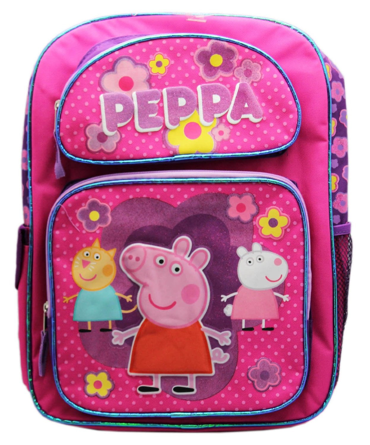 Peppa Pig Backpack Peppa Pig Pink 16" Large School Bag New 107431