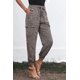 thumbnail image 2 of ABPHQTO Jogger de cintura elástica con cordón y estampado de leopardo elegante para mujer, 2 of 5