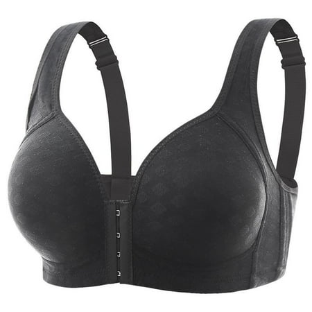 BZGTZT Bras for Women Full Coverage No Underwire Front Closure Bralettes Push Up Great Support Breathable Everyday Bras