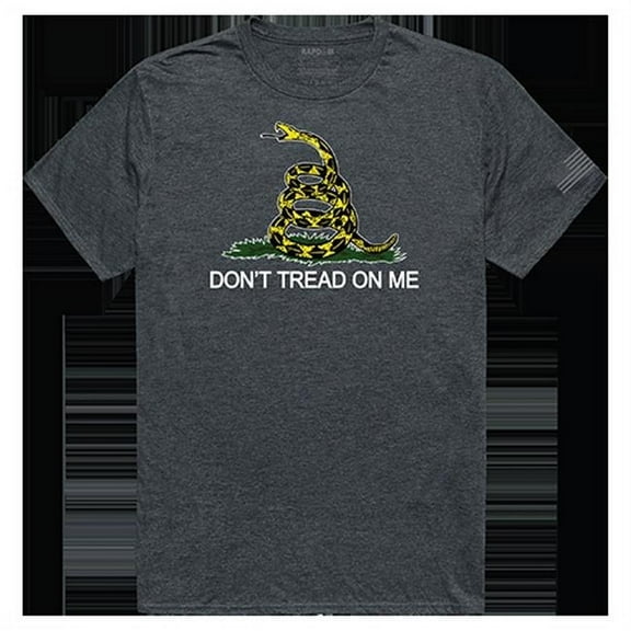 Rapid Dominance Gadsden Tactical Graphic T-shirt, Heather Charcoal - Medium