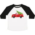 thumbnail image 3 of Inktastic Christmas Vintage Truck with Christmas Tree Boys or Girls Toddler T-Shirt, 3 of 5