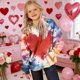 thumbnail image 3 of TaTaai Valentine's Day Printed Hoodie, Youth Long Sleeve Pullover, Pocket Casual Sweatshirt, Holiday Gift Apparel Gift, 3 of 9