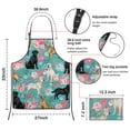 thumbnail image 2 of Labrador Dogs with Pioneer Flower Apron-Garden Aprons for Women with Pockets-Cotton Linen Waterproof Kitchen Cooking Gardening Aprons Adjustable for Kitchen,Cooking,BBQ and Salon 33x27 Inch, 2 of 3
