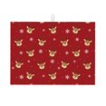 thumbnail image 1 of Fotbe Reindeer Faces Festive Red Alfombrilla de Secado para Cocina con Estampado, 18x24 Pulgadas, 1 of 7