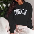 thumbnail image 5 of WEIWEN Dog Mom Sweatshirt for Women Dog Lover Sweatshirts Funny Graphic Sweaters Mama Pullover Tops Womens Fall Fashion Clothing Black, S, 5 of 7