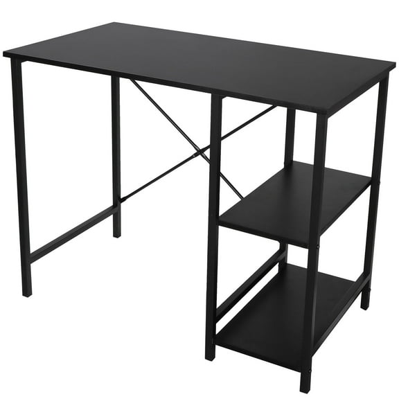 LINJH 36" Home Desktop Computer Desk With 2 Tier Shelves Home Desk "Study Table