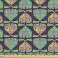 thumbnail image 2 of Ambesonne Butterflies Fabric by the Yard Upholstery, Multicolored Wings Art, 10 Yards, Plum and Cadet Blue, 2 of 5