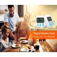 thumbnail image 4 of Temporizador de cocina, reloj de cuenta regresiva magnético Pantalla LCD grande Temporizador de cocina digital Alarma fuerte Soporte trasero Cuenta regresiva y cronómetro, 4 of 5