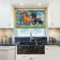 thumbnail image 5 of Running Herds of Horses Half Window Tier Curtains 36 Inch Blackout Thermal Insulating Kitchen Linen Tier Curtains for Kitchen, Bathroom, Cafe Home Decor, 5 of 7