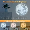thumbnail image 3 of Moon Galaxy Projector Moon Light Moon Lamp Projector Lights, Tanbaby -HD No-Fade 360° Moon Projection Light with Three Adjustable Brightness Modes, Gifts for Adults, Kids, Moon Lovers , for bedroom, 3 of 24