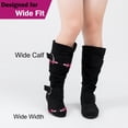 thumbnail image 3 of Love Steetly Women's Extra Wide Calf Knee High Boots, Slouchy Double Buckle Flat Fall Winter Boots., 3 of 7