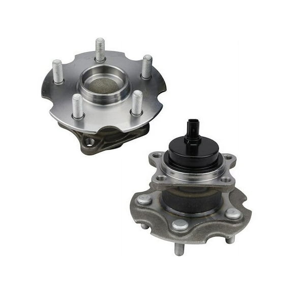 Rear Wheel Hub Assembly Set - Compatible with 2006 - 2018 Toyota RAV4 FWD 2007 2008 2009 2010 2011 2012 2013 2014 2015 2016 2017