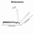 32 Blades Steel Feeler Gauge Tapered Feeler Gauge Set Stainless Steel ...