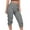 Gray A, variant on Stamzod Womens Cropped Pants Summer Solid Color Stretch Waist Capri Pants with Pocket Casual Loose Pull On Capris for Women Blue A M