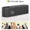 thumbnail image 2 of Nihsuao Hidden Cat Litter Box Enclosure with Round Lift-Up Door, Multi-Functional Resin Cat Cabinet for Living Room & Bedroom, Black, 2 of 7