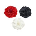 thumbnail image 4 of Horquilla para el pelo con flores de peonía de Bohemia para mujer, broche de flores para viajes, fiestas y festivales (blanco), 4 of 4