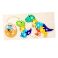 thumbnail image 3 of Rompecabezas de madera con animales Aprendizaje preescolar para mayores de 4 años Dinosaurio Zulema Rompecabezas Montessori, 3 of 8