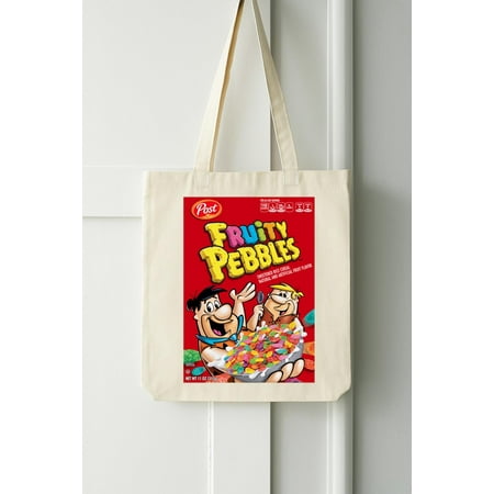 Fruity Pebbles Box Greatest Cereal Of All Time Breakfast Fan Foodie T Bag-TH32096