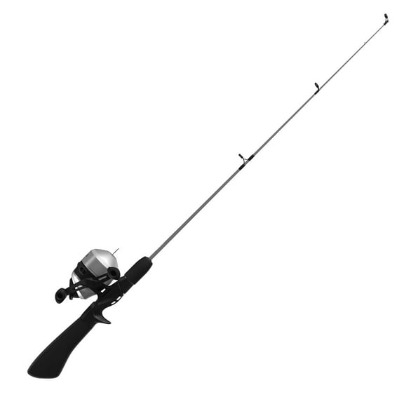 Zebco 33 Dock Spincast Reel and Fishing Rod Combo, 42-Inch Rod, Size 30 Reel, Silver