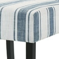 thumbnail image 3 of Noble House Asher Fabric Dining Chairs, Set of 2, Dark Blue, Beige, Espresso, 3 of 8