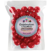 Sweetworks Gumballs Stand-Up Bag, 14 oz, Red