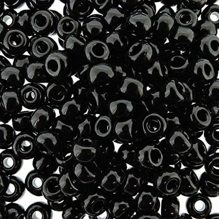 Miyuki Round Seed Bead Size 6/0 20 Gram Tube Opaque Black