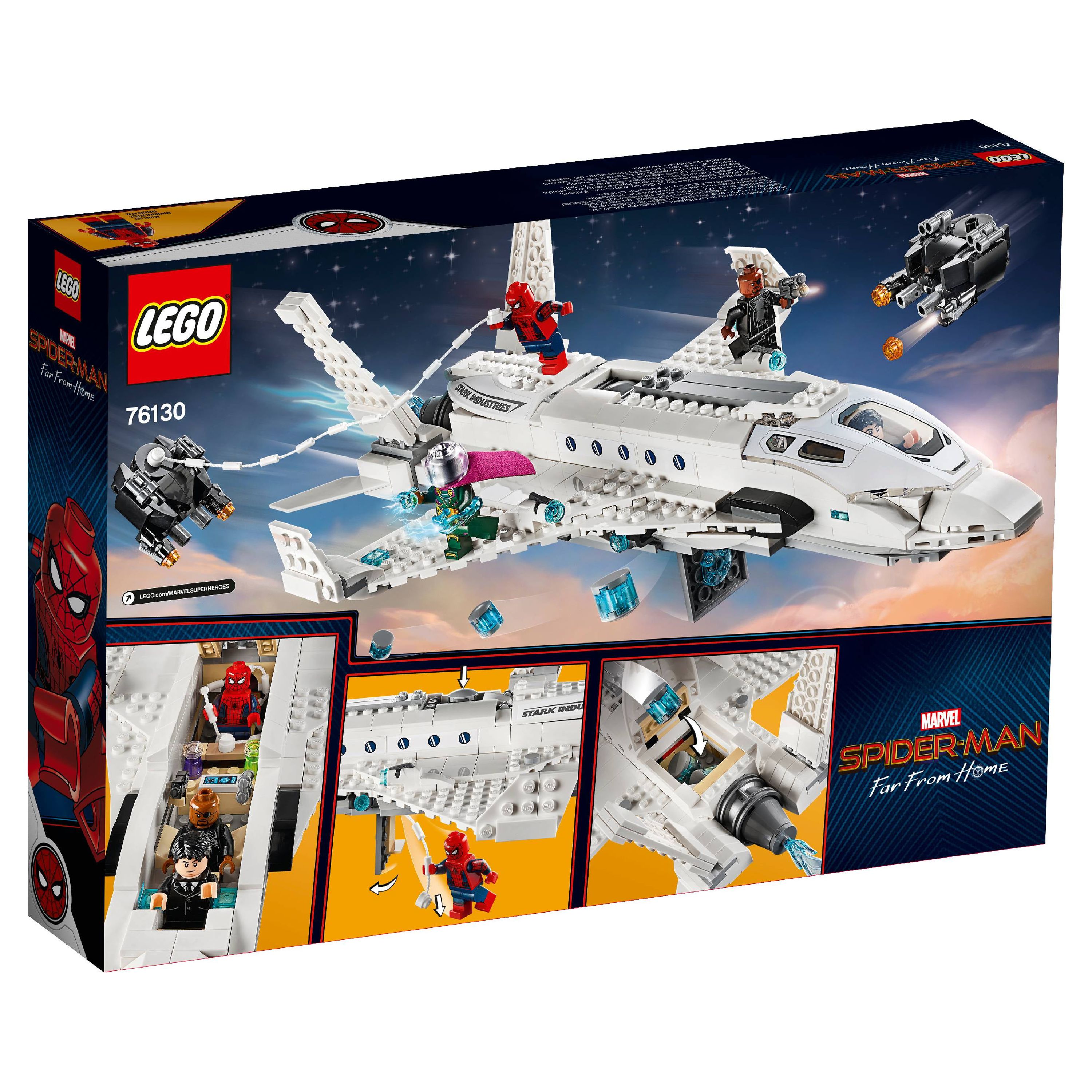 LEGO Marvel Spider-Man Far From Home: Stark Jet and the Drone Attack Superhero Set 76130 - image 5 of 7