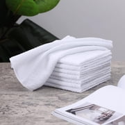 Clwellge 100% Cotton Dishcloths for Washing Dishes,Absorbent Reusable Dish Rags for Drying and Cleaning,8-Pack, 10 x 11, White