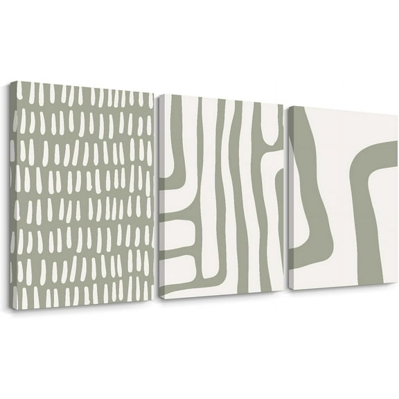 Modern Abstract Pictures Wall Art Boho Neutral Canvas Wall Art Minimalist Line Wall Decor Black Brown Artwork Abstract Modern Painting Prints for Living Room