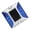 Blue, variant on Riousery LED Solar Power Ground Marker Lights Waterproof Outdoor Driveway Road Highway Spike Lamp, White, 4.1 inches / 10.5 cm