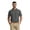 Grey Heather Stripe, variant on Men's & Big Men's Performance Heather Chest Striped Print Short Sleeve Golf Polo Shirt, Sizes S-5XL
