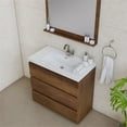 thumbnail image 6 of Alya Bath Paterno 36" Modern Wood Freestanding Bathroom Vanity in Rosewood Brown, 6 of 7