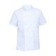 thumbnail image 1 of Ropa Unisex, diseño de malla de algodón transpirable, absorción de sudor, Universal de manga corta para cafetería, Chef, M blanco Yinane camisas de trabajo, 1 of 5