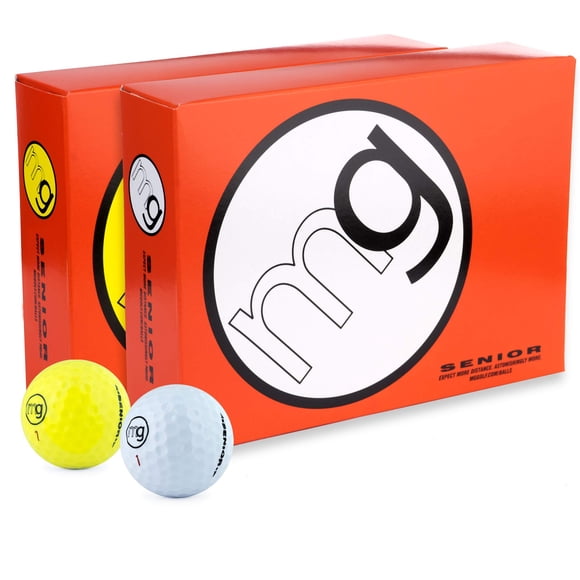 MG Golf Balles pour Aînés les Plus Longues avec Vitesse, Distance et Plaisir Maximal (1 Douzaine)
