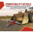 thumbnail image 5 of Clamp On Trailer Hitch for Tractor Bucket - 2" Ball Hitch Receiver - Tractor Mount Adapter Compatible with Deere Bobcat Tractor Bucket, 5 of 9