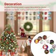 thumbnail image 3 of Diy Adornos De Navidad De Madera Hermosa Y Elegante Decoración De Madera Redonda Círculos De Madera Artesanía Para Pared De Ventana Patio Interior Al Aire Libre Patio Casa 12Pcs Cateissary HA027923-01, 3 of 7