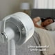 thumbnail image 2 of Shark FlexBreeze Ventilador oscilante de pedestal y mesa con mando a distancia, interior y exterior, portátil, con cable e inalámbrico con accesorio InstaCool Misting, blanco, FA222WH, 2 of 5