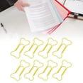 thumbnail image 3 of Wire Bookmark, Metal Bone Shaped Paper Clips Portable Slip Proof Multifunctional  For Document Classification, 3 of 7