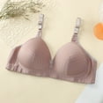 thumbnail image 2 of Annhoo Women's Daily Bras Adjustable Straps No Underwear Gathering Thin Cup Solid Bralettes with Padded Everyday Bras, 2 of 9