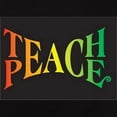 thumbnail image 3 of CafePress - Teach Peace T Shirt - Women's Traditional Fit Dark T-Shirt, 3 of 4