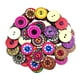 thumbnail image 1 of 100 piezas de botones de fondo plano flores de 2 agujeros botones de coser adornos para Scrapbooking, Cardmaking y proyectos de 20 mm perfecl  Botones de madera de 2 agujeros, 1 of 7