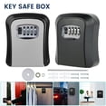 thumbnail image 1 of Safe Key Lock Box Wall Mounted Key Safe 4 Digit Combination Password Key Holder Safe Key Box Outdoor Key Box Home Security Storage Lock Box Organizer Case, 1 of 8