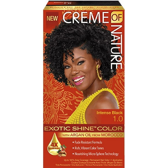 Creme Of Nature Exotic Shine Color - #1 Intense Black