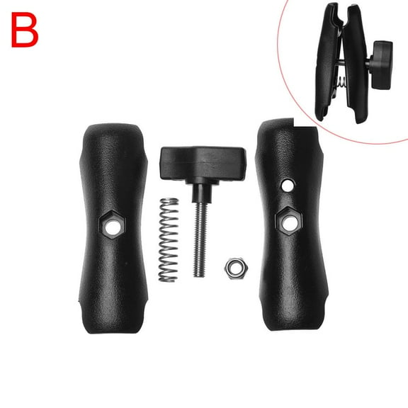65mm or 95mm Black Action Camera Accessories Durable Short Long Phone Holder Double Socket Arm Ball Bases for Ram Mount MODEL 2