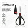 thumbnail image 3 of Farberware Edgekeeper Stainless Steel Shears with Black Handle Sleeve with Built-in Sharpening, 3 of 17