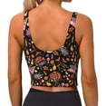 thumbnail image 3 of Lsque BBQ Party Printed Women'S Sports Bra, Compression, Moisture Wicking, High-Impact Sports Bra For Women,Supportive sports bra-X-Large, 3 of 9