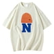 thumbnail image 1 of Camiseta Casual de Manga Corta de la Blusa de Cuello Redondo, Mangas de Mano para Hombres, 1 of 3