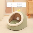 thumbnail image 5 of Bed for Cats Pet Basket Cat Bed Cozy Kitten Cushion Cat's House Tent Soft Warm Small Dog Mat Bag Washable Beds and Furniture (03,M(40x38x34CM)), 5 of 7